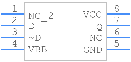 SN65EPT21DR - Texas Instruments - PCB symbol