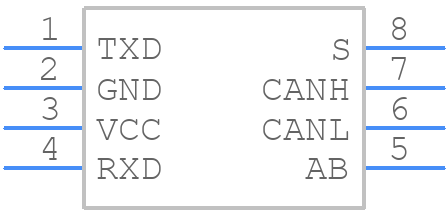 SN65HVD253DR - Texas Instruments - PCB symbol