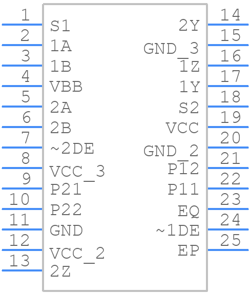 SN65LVCP202RGER - Texas Instruments - PCB symbol