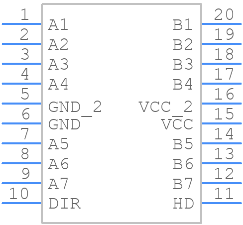 SN74ACT1284DW - Texas Instruments - PCB symbol