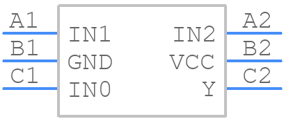 SN74AUP1G57YFPR - Texas Instruments - PCB symbol