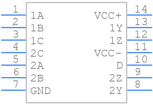 SN75112N - Texas Instruments - PCB symbol