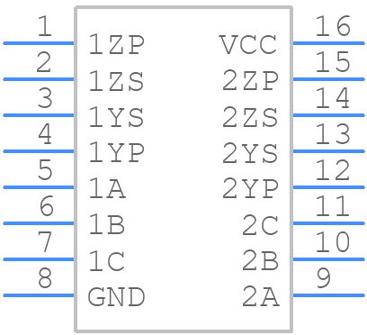 SN75114N - Texas Instruments - PCB symbol