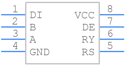 SN75117P - Texas Instruments - PCB symbol