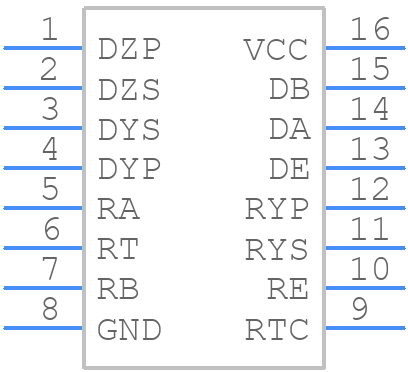 SN75118N - Texas Instruments - PCB symbol