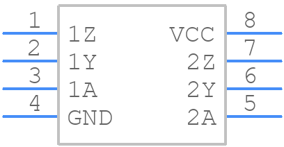 SN75158P - Texas Instruments - PCB symbol