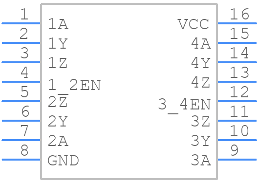 SN75ALS194N - Texas Instruments - PCB symbol