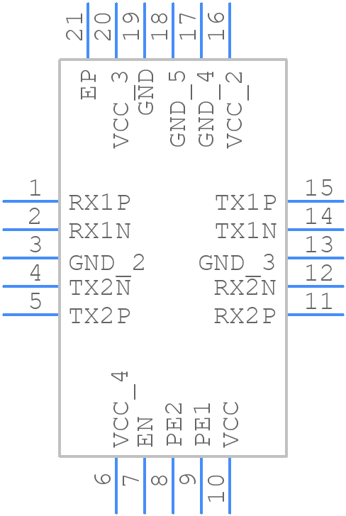 SN75LVCP412ARTJT - Texas Instruments - PCB symbol