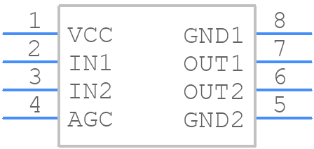 SN761643DGKR - Texas Instruments - PCB symbol
