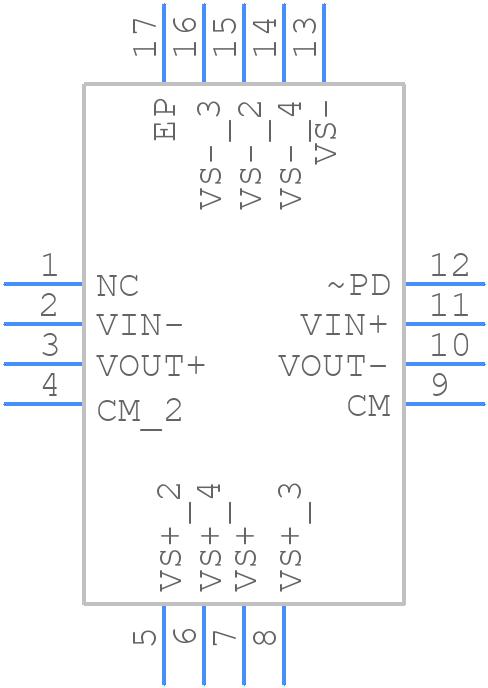 THS4509QRGTRQ1 - Texas Instruments - PCB symbol