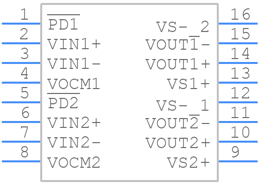 THS4522IPWR - Texas Instruments - PCB symbol