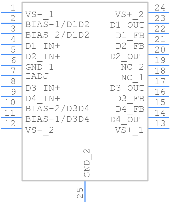 THS6214IPWPR - Texas Instruments - PCB symbol