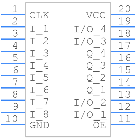 TIBPAL16R4-25CN - Texas Instruments - PCB symbol