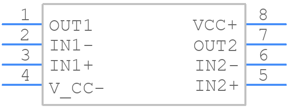 TL972IDGKR - Texas Instruments - PCB symbol