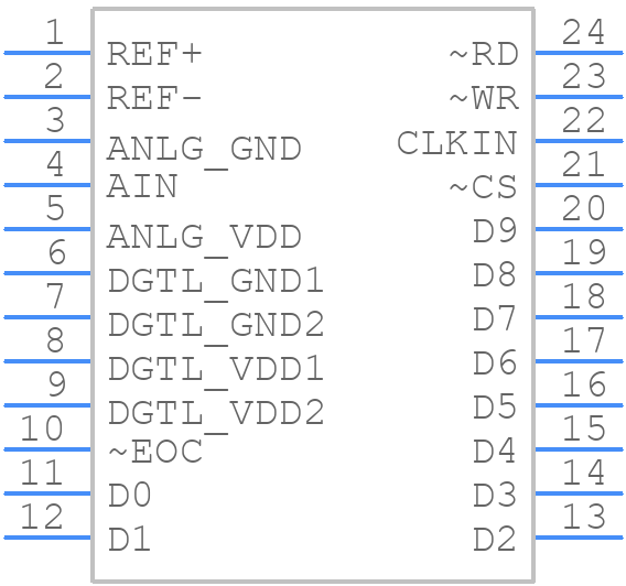 TLC1550IDW - Texas Instruments - PCB symbol