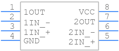 TLC27M2CDR - Texas Instruments - PCB symbol