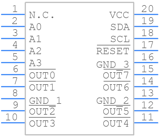 TLC59108FIPWR - Texas Instruments - PCB symbol
