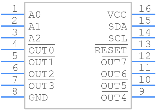 TLC59208FIPWR - Texas Instruments - PCB symbol