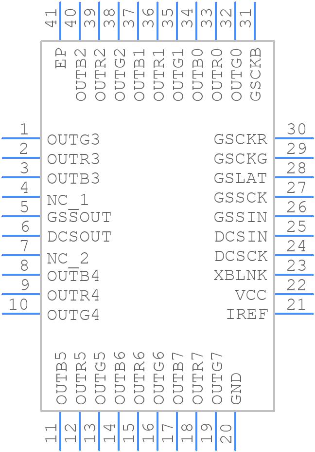 TLC5951RHAR - Texas Instruments - PCB symbol