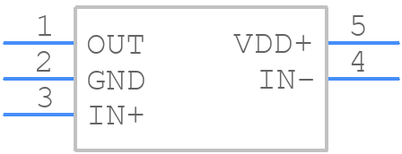 TLV2461CDBVR - Texas Instruments - PCB symbol