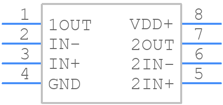 TLV2462IDGKR - Texas Instruments - PCB symbol