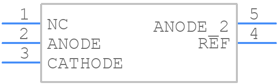 TLVH431AIDBVR - Texas Instruments - PCB symbol