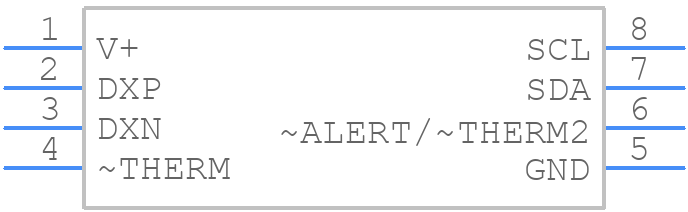 TMP431ADGKT - Texas Instruments - PCB symbol