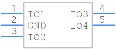 TPD4E002DRL2 - Texas Instruments - PCB symbol