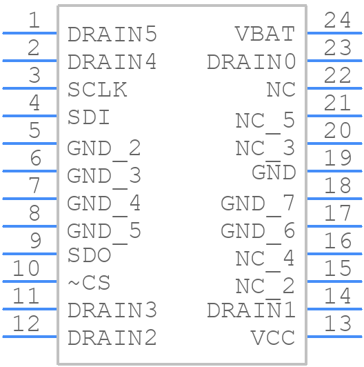 TPIC2603DW - Texas Instruments - PCB symbol