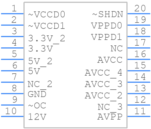 TPS2211APWR - Texas Instruments - PCB symbol