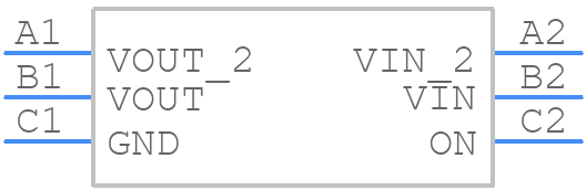 TPS22922YZPR - Texas Instruments - PCB symbol