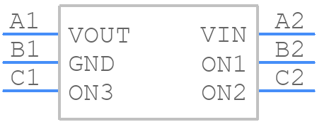 TPS22932BYFPR - Texas Instruments - PCB symbol