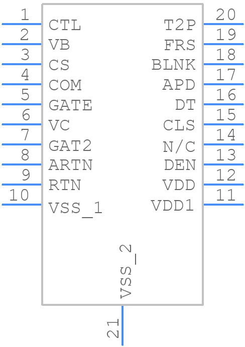 TPS23754PWPR-1 - Texas Instruments - PCB symbol