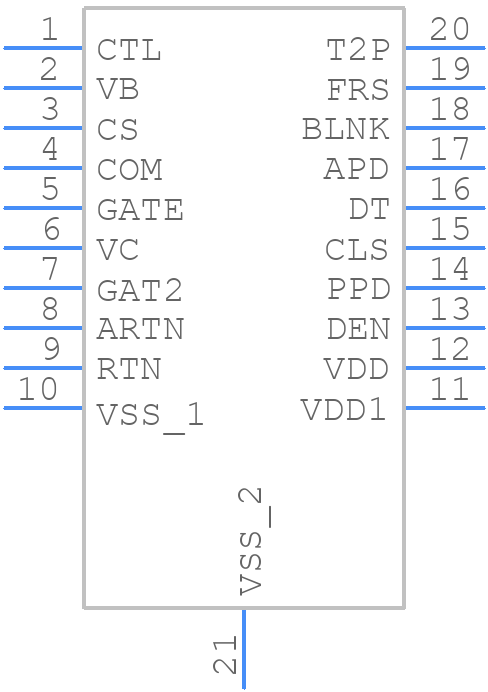 TPS23754PWPR - Texas Instruments - PCB symbol