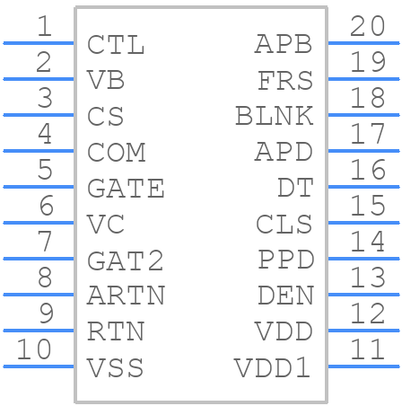 TPS23757PWR - Texas Instruments - PCB symbol