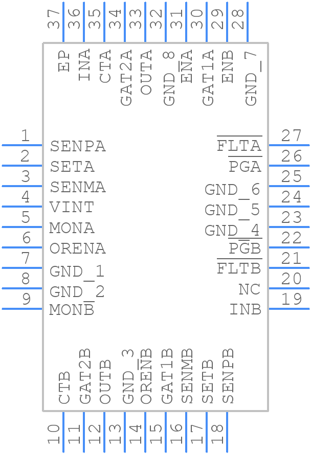 TPS2456RHHT - Texas Instruments - PCB symbol