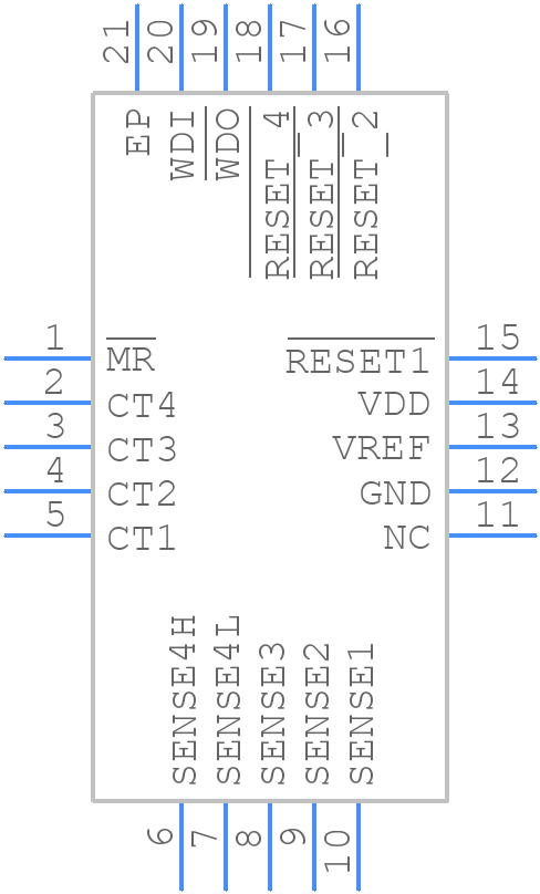 TPS386000RGPR - Texas Instruments - PCB symbol