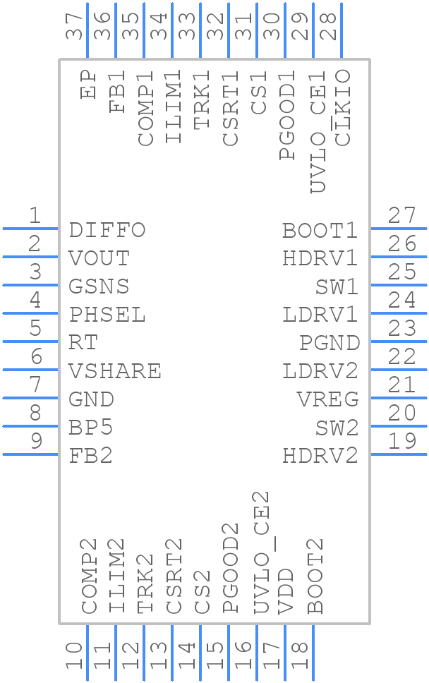 TPS40140RHHR/2801 - Texas Instruments - PCB symbol