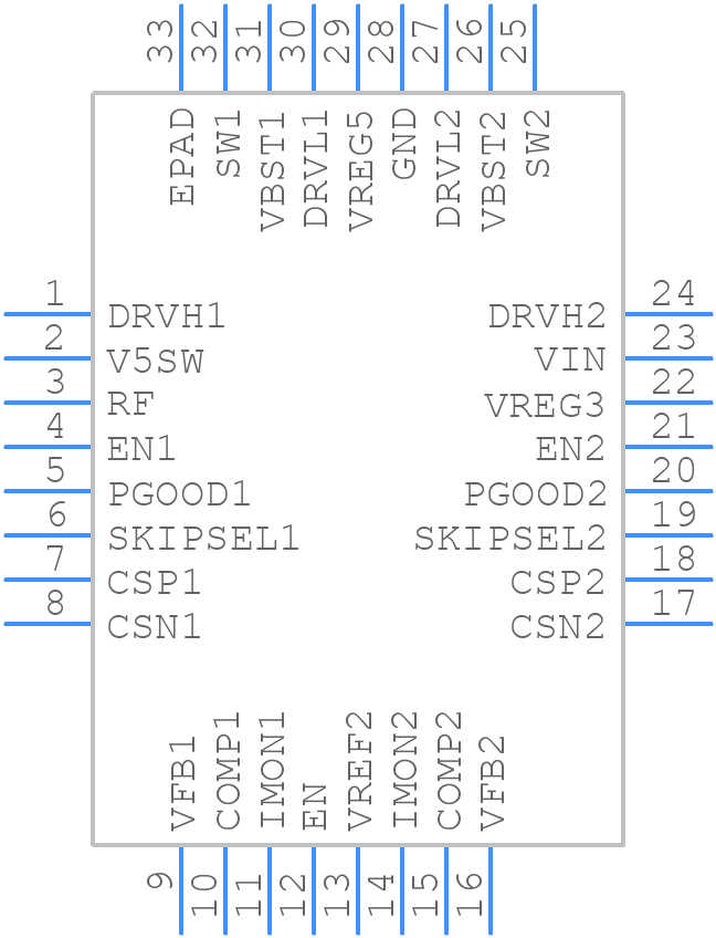 TPS51222RTVT - Texas Instruments - PCB symbol
