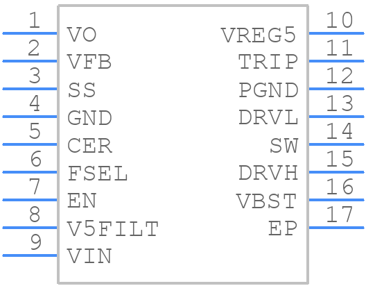 TPS53114PWP - Texas Instruments - PCB symbol