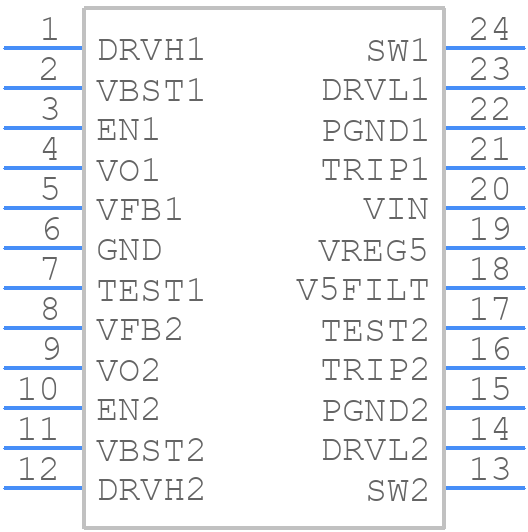 TPS53126PWR - Texas Instruments - PCB symbol