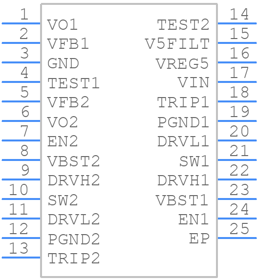 TPS53126RGER - Texas Instruments - PCB symbol