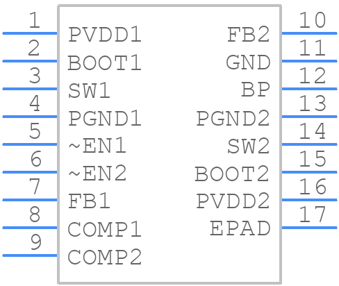 TPS54290PWP - Texas Instruments - PCB symbol