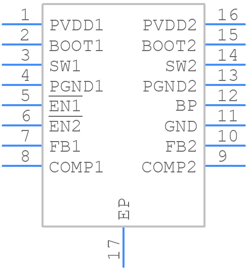 TPS54290PWPR - Texas Instruments - PCB symbol