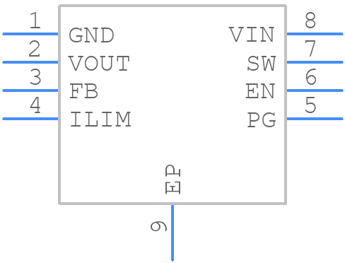 TPS61251DSGR - Texas Instruments - PCB symbol