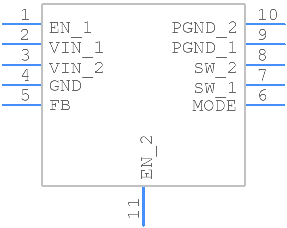 TPS62046DGQR - Texas Instruments - PCB symbol