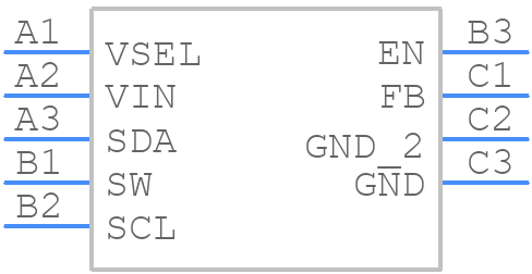 TPS62650YFFT - Texas Instruments - PCB symbol