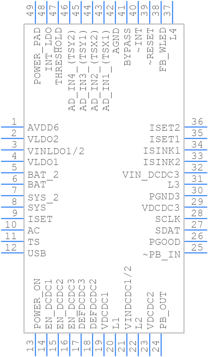 TPS650731RSLT - Texas Instruments - PCB symbol