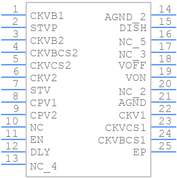 TPS65193RGER - Texas Instruments - PCB symbol