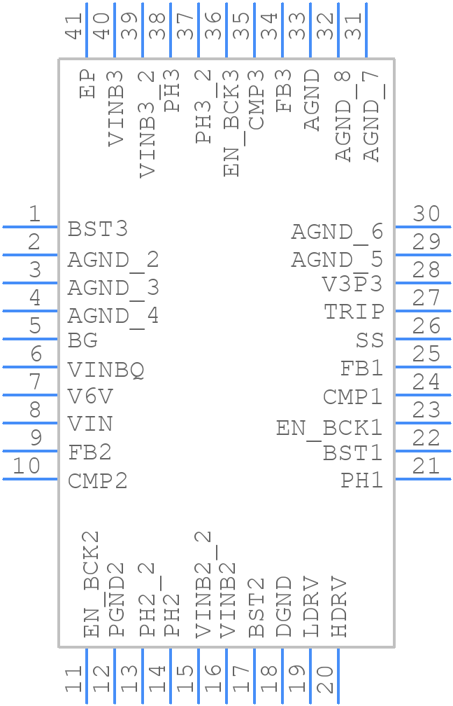 TPS65232A0RHA - Texas Instruments - PCB symbol